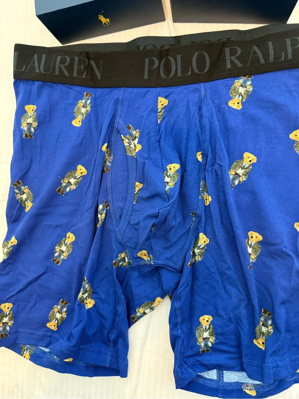 New mens Polo by Ralph Lauren Sz L Boxer Briefs Bear gift box